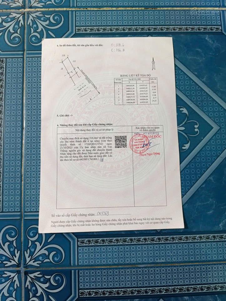 Bán đất thôn tân dân . mặt tiền ql1a