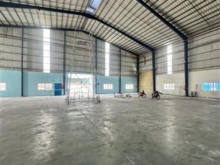 Cho thuê xưởng sản xuất kho chứa hàng dt 5200m2, kcn đức hòa long an, giá rẻ