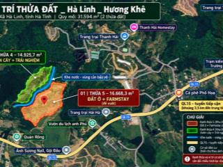 Bán đất tại hà linh, hương khê, hà tĩnh, giá siêu hời, 31.000 m2