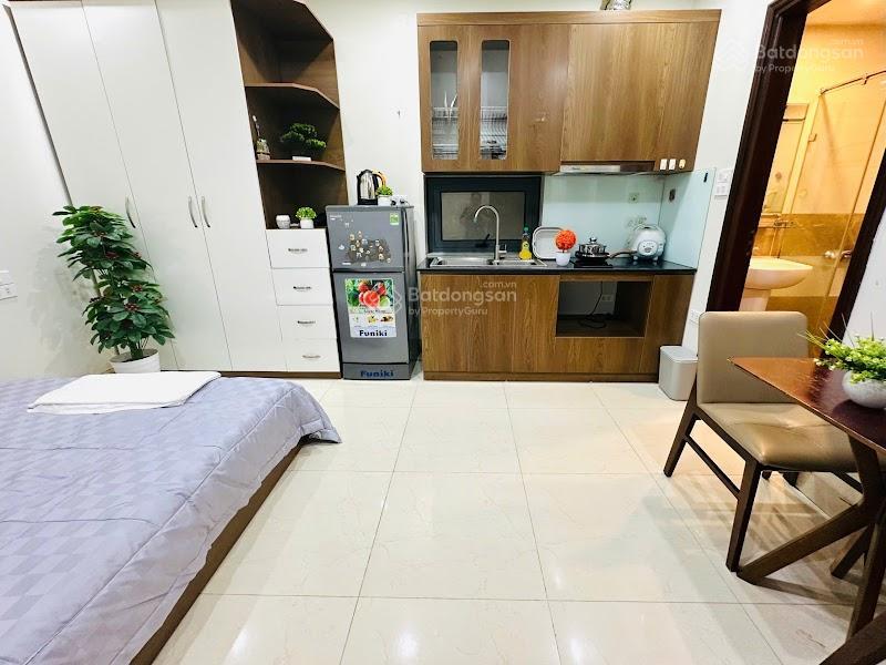 Diện tích 28m2 phòng 1 ngủ 1 khách trần thái tông cầu giấy 4,4 triệu ban công