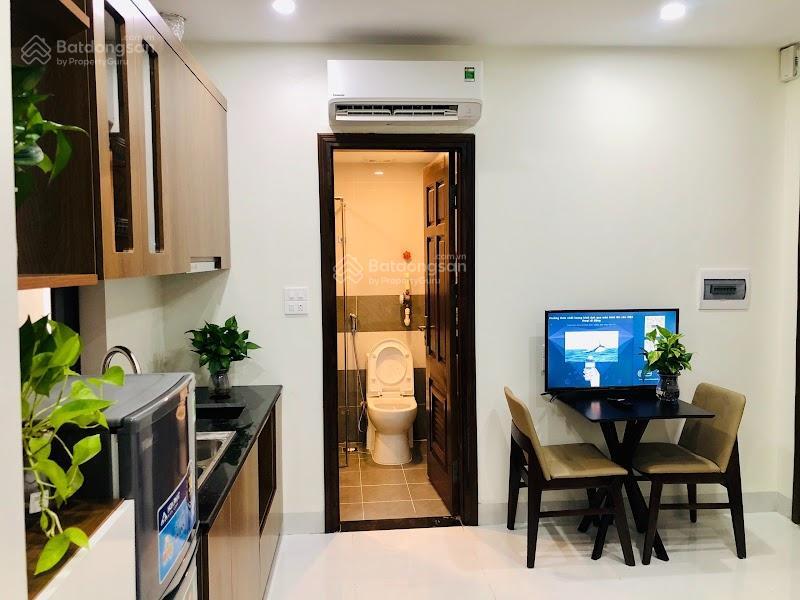 Diện tích 28m2 phòng 1 ngủ 1 khách trần thái tông cầu giấy 4,4 triệu ban công