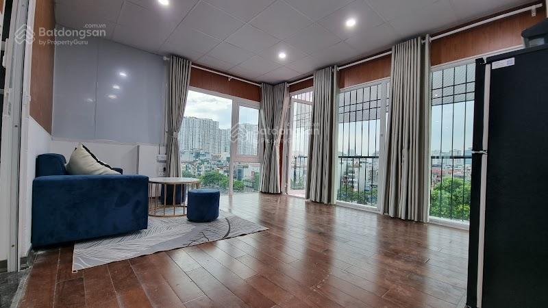 Cho thuê studio cầu giấy, 48m2, phòng mới có ban công và cửa sổ, 9 triệu/tháng
