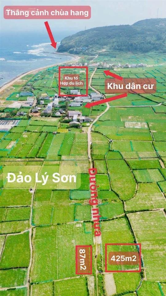 Đất ven biển  gần bên resort. giá 1tr2/m2.
vị trí đảo lý sơn 512m2 đường nhựa xe tải