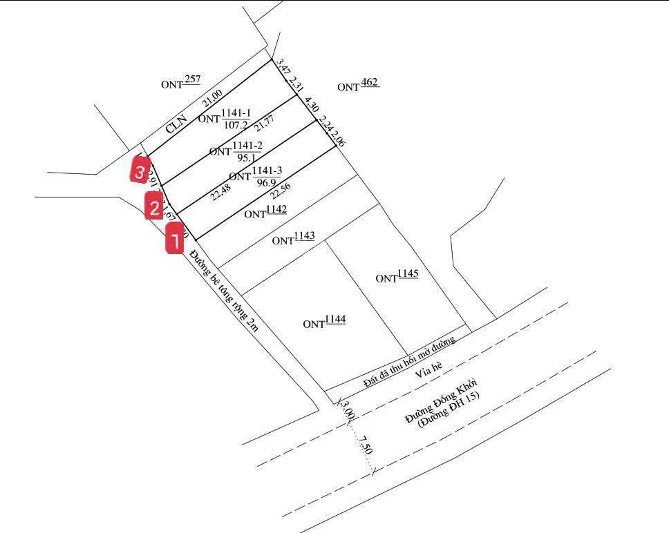 Bán đất 95,1m2 tại trần nhân tông, giá siêu hời 2,1 tỷ
