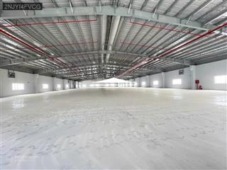 Cho thuê kho xưởng 4.000m2 cần giuộc. hệ thống pccc tự động