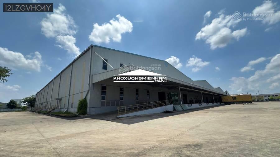 Cho thuê kho 25.998m2 kcn cần giuộc. diện tích thuê lẻ từ 5.000m2
