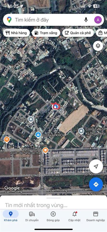 Đất 2 mặt tiền sát kđt đông tăng long, đường số 8, gần vinhome grand park 97.4m² đường 8m