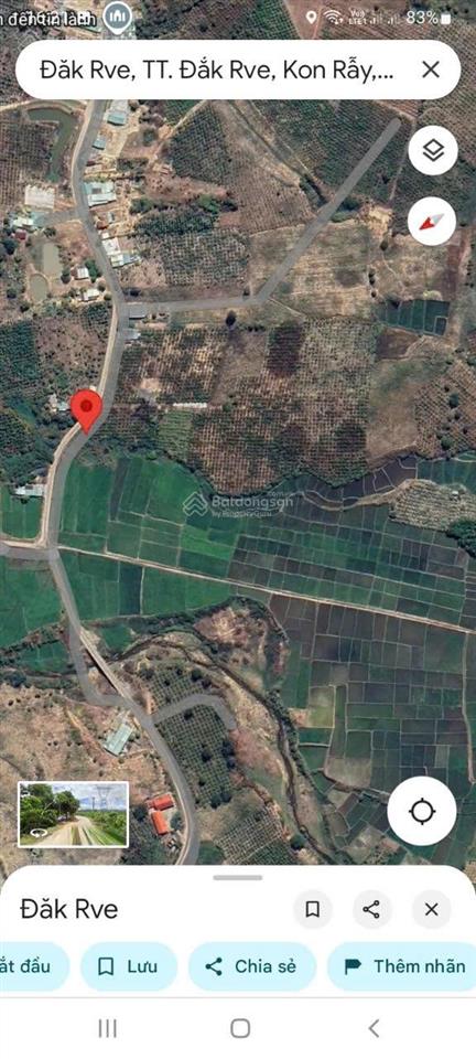 Bán đất tại thị trấn đăk rve, 1,5 tỷ, 7480 m2, mặt tiền 25m, pháp lý đầy đủ