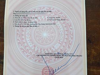 Bán nhanh lô đất vị trí đẹp 70,8 m2, đường nhựa ô tô 5m giá 4,15 tỷ phường bắc nha trang!