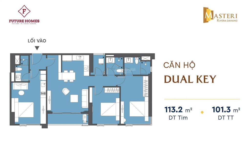 View vip! bán căn hộ dual key 3pn 101m2 7,89 tỷ  mt quy mỹ  q. hải châu