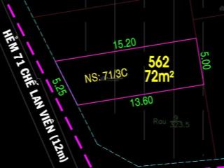 Bán nhà hẻm kinh doanh 12m, đường chế lan viên, 5x15m. giá siêu hời, 8.86 tỷ (có giá tốt)