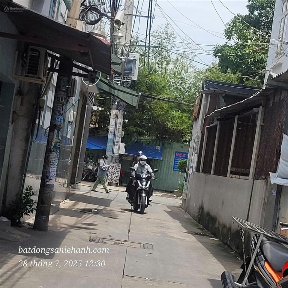 Hẻm thông nguyễn hữu tiến, tây thạnh, tân phú. 4 x 24m, odt 100% cn 97m² giá 7,2 tỷ~78tr/m2