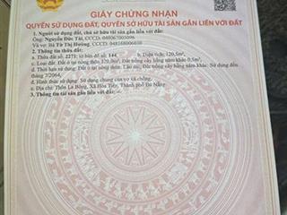 Siêu rẻ mặt tiền đường 5m5 ngay trung tâm cẩm lệ (phường an khê mới)