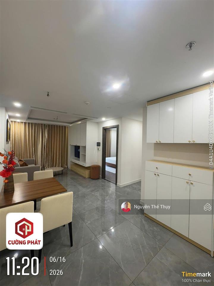Căn 2pn full nt 138m2 giá 19tr chung cư noble crystal riverside q7.  0933 339 *** ms thụy
