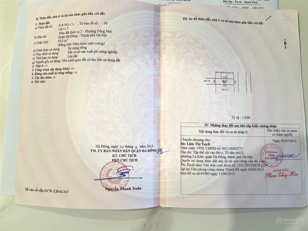 Chính chủ gửi bán lk 11  10 khu dịch vụ 2 đồng mai, yên nghĩa, hà nội nhìn sang sinh thái