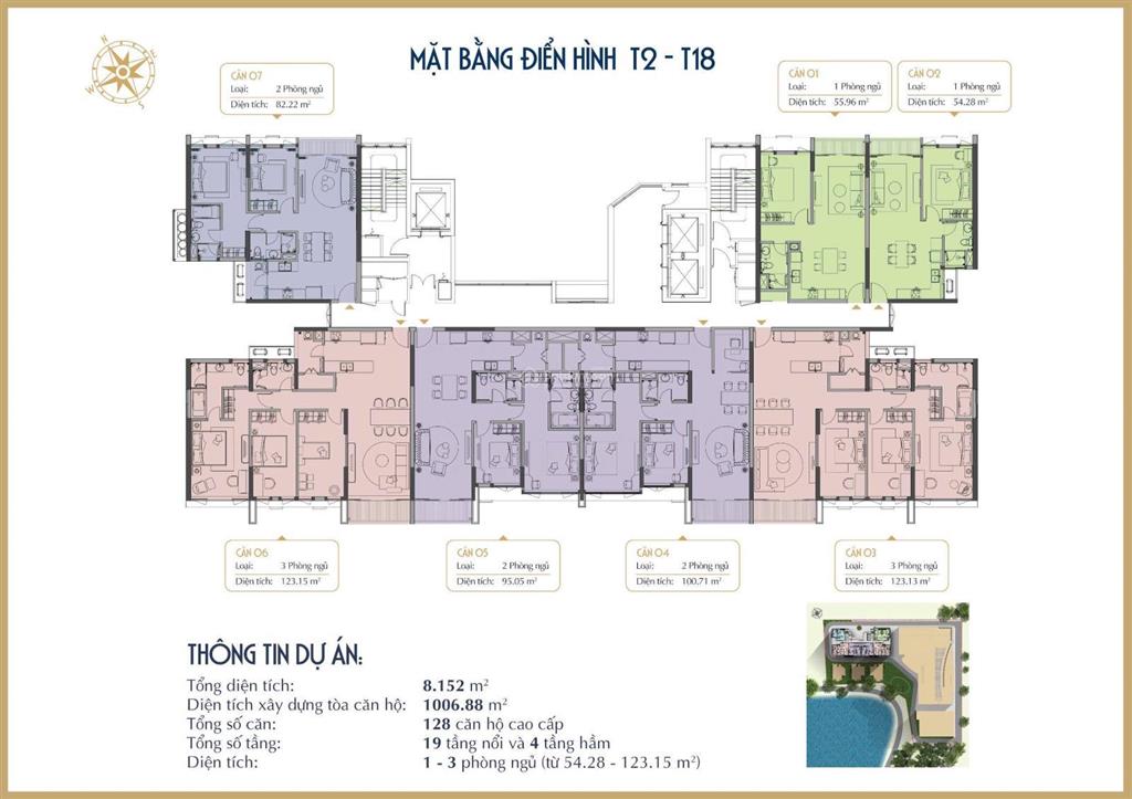 Căn góc dự án diamond park plaza, 57,1 m², view nội đô, thoáng, mật độ căn thấp, sẵn sổ giao dịch