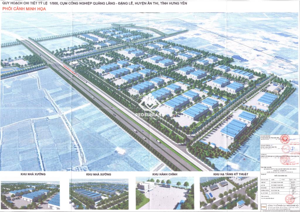 Bán đất kcn diện tích từ 0,51ha tại cụm công nghiệp quảng lãng  tỉnh hưng yên. gía bán 128$/m2.