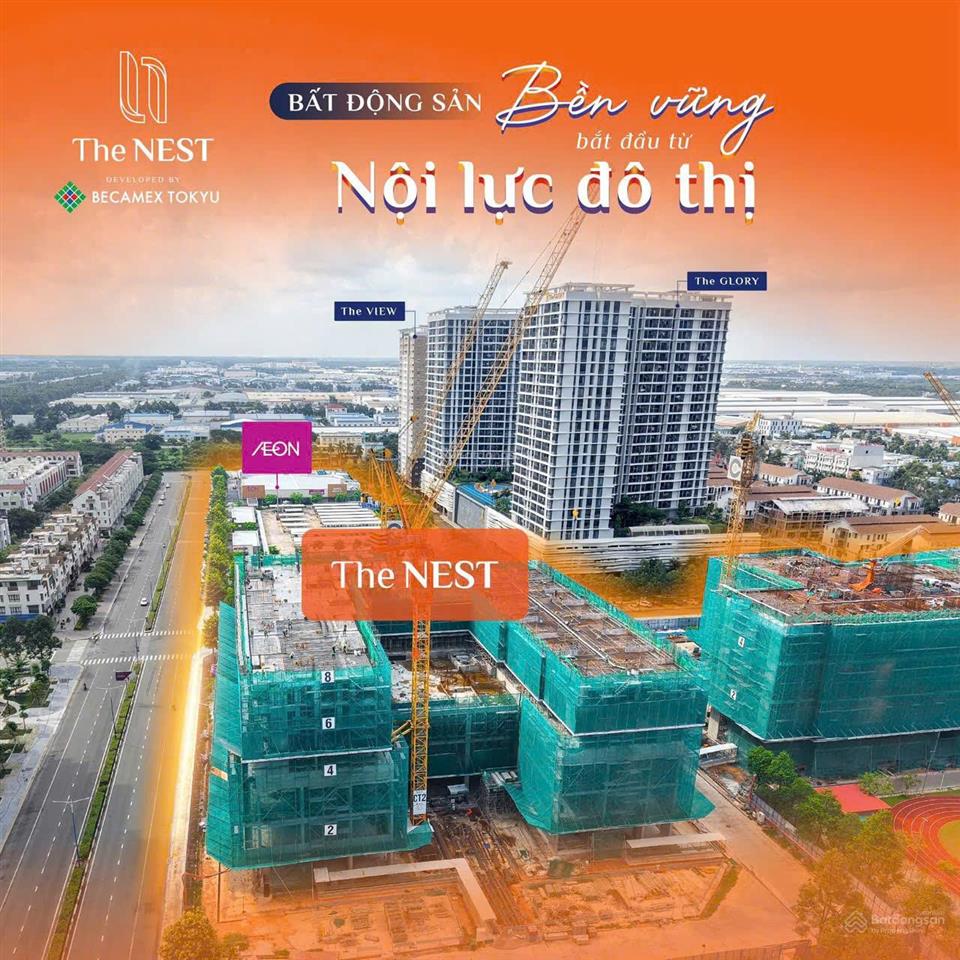 Mở bán the nest  cdt becamex tokyu căn 2 pn 68m2 giá 2,7x tỷ cho thuê 14 tr/ tháng.  0944 161 ***