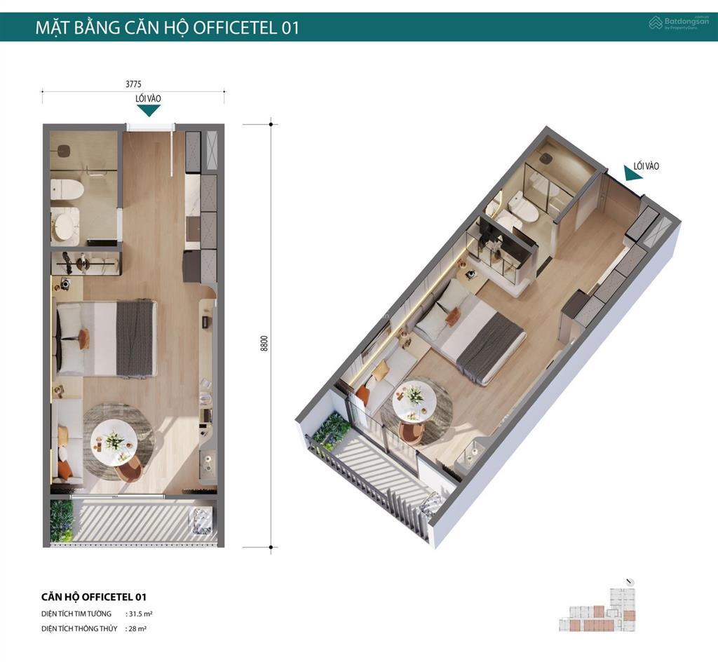 Skyzen studio 36m2 chỉ từ 1,7 tỷ  thanh toán 10% đến khi nhận nhà