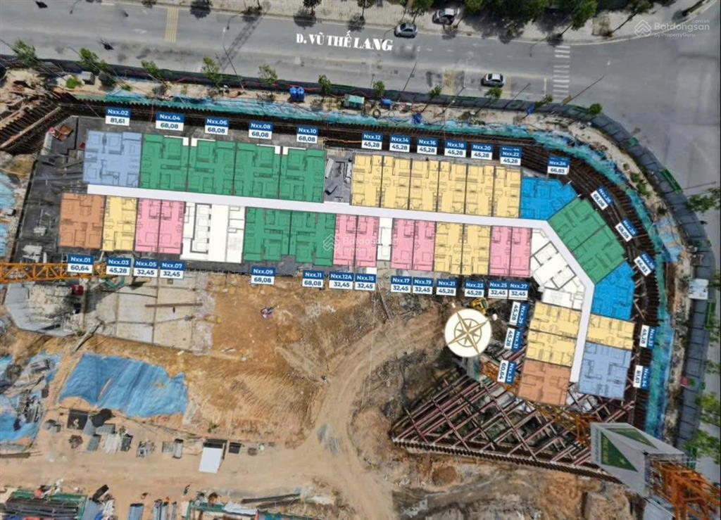 Căn hộ 1 ngủ 45m2 dự án đông nam việt trì