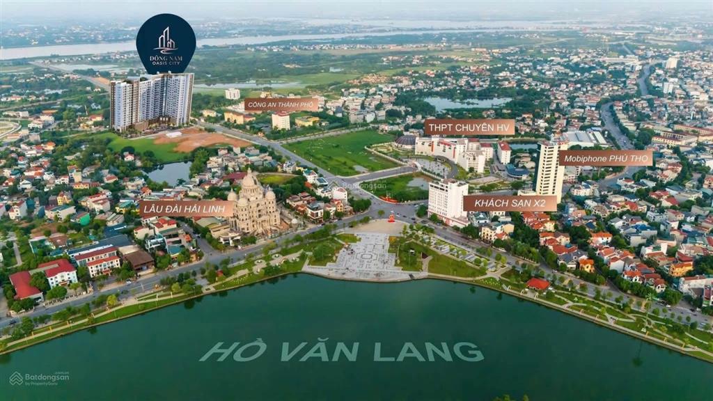 Căn hộ 1 ngủ 45m2 dự án đông nam việt trì