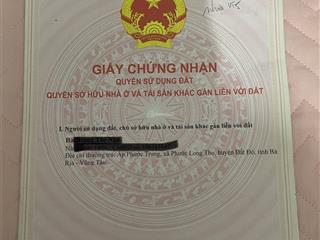 Chính chủ cần lỗ lô đất 236,5m2 phước long thọ, ngay cạnh kcn đất đỏ.  0362 439 ***