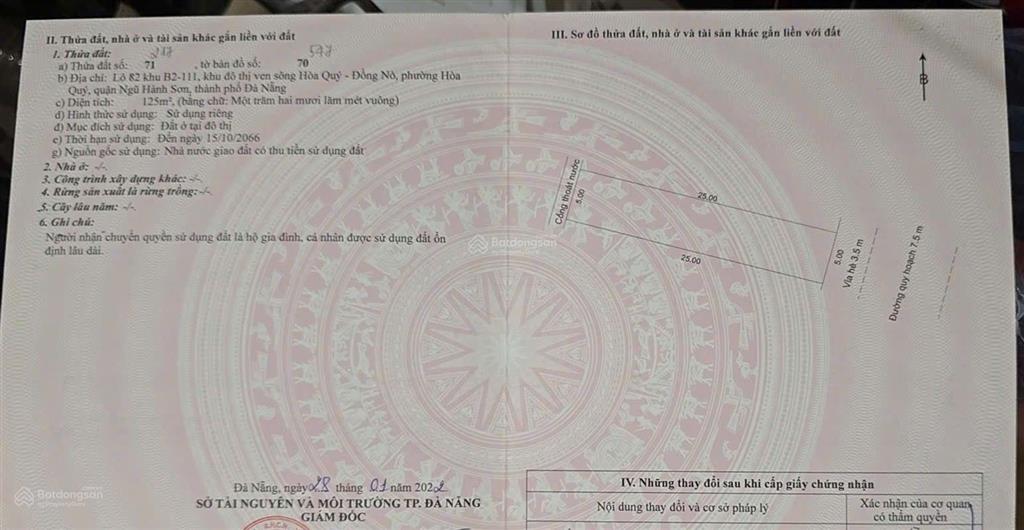 Bán đất nam hòa xuân đường anh đức, gần công viên đầm sen