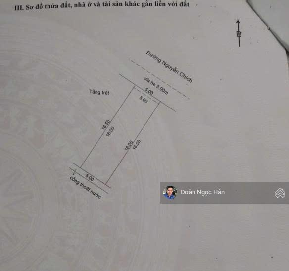 6,19 tỷ có ngay mặt tiền nguyễn chích đã có người thuê 6 triệu/tháng. giữ tiền, có dòng tiền