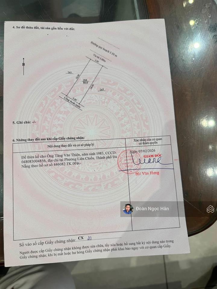 Chưa đến 5ty có ngay lô đất mt sát đhbk và cách biển chỉ 900m