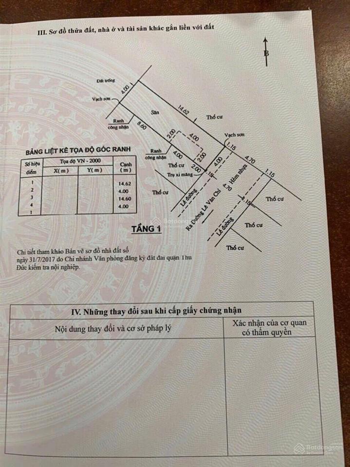 Bán lô đất đẹp 58.5m2 hxh 8m, đường lê văn chí, p. linh trung, thủ đức giá 5.5 tỷ