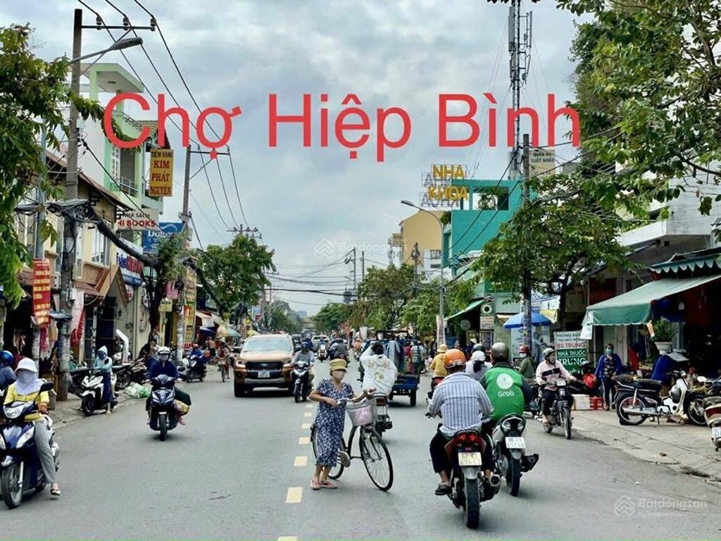 Đất đẹp vuông vức 63m² giá 5,39 tỷ (tl), xe tải tới nhà, đối diện gigamall, p. hiệp bình chánh