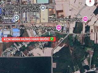 Chỉ cần thanh toán 195tr sở hữu ngay lô đất sát bên kcn . phường minh hưng