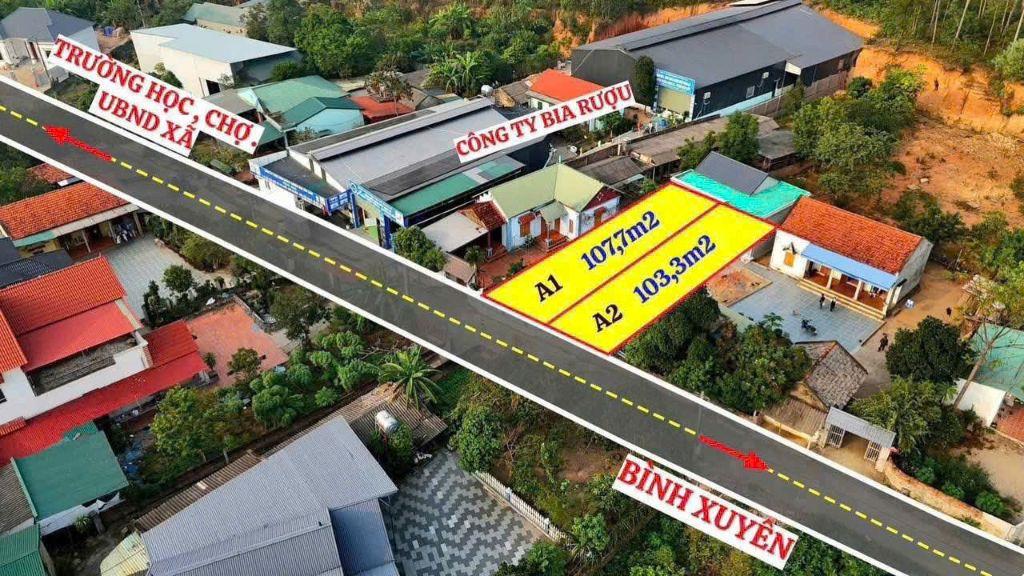 BÁN GẤP LÔ ĐẤT TRỤC CHÍNH KINH DOANH ĐỈNH- MINH QUANG- TAM ĐẢO DT107m MT5,7m GIÁ 890 triệu 0988296228