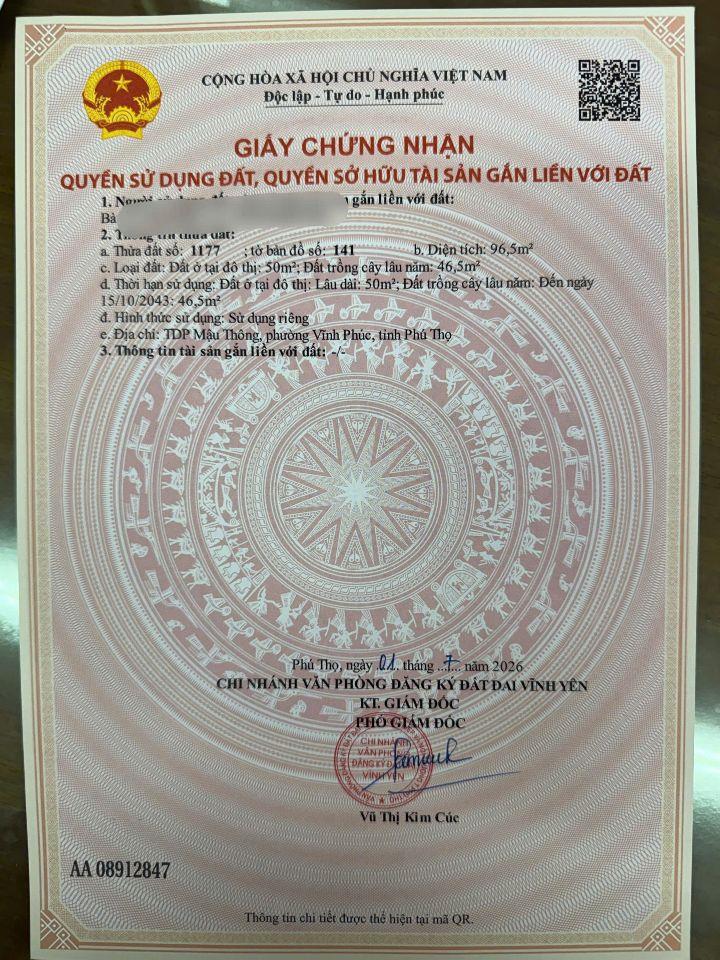 Bán nhà riêng sẵn 4 phòng cho thuê ổn định ngay khu công nghiệp Khai Quang, Vĩnh Yên 96,5m2 2,95 tỷ 0988296228