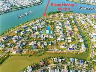 Lô đất biệt thự view sông khu euro 2 hoà xuân, đà nẵng lô 33 b2.8 đường giáng hương 1