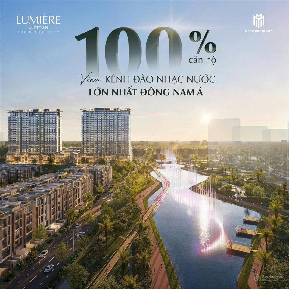 Bán 1 căn duy nhất lumiere midtown 2pn giá đầu tư 9,4 tỷ all in, view kênh đào và bến du thuyền
