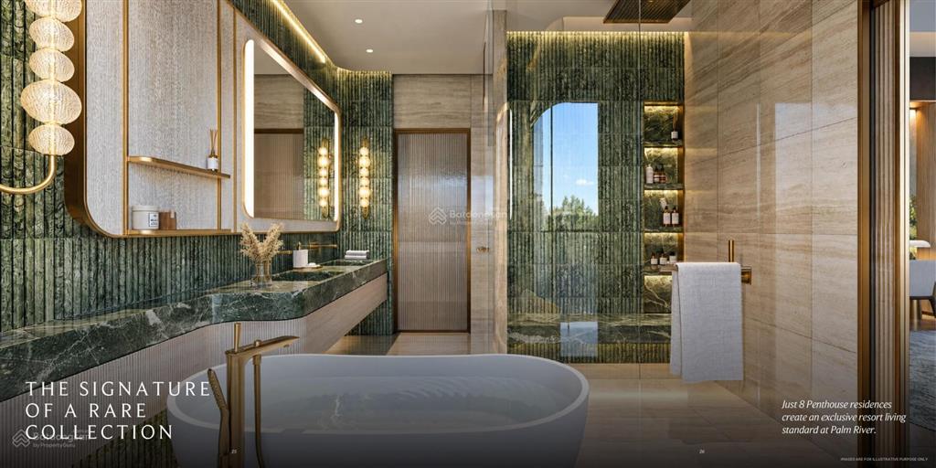 Penthouse palm river  trần cao 7,2m  hồ bơi riêng ở tầng thượng  giá từ 60 tỷ