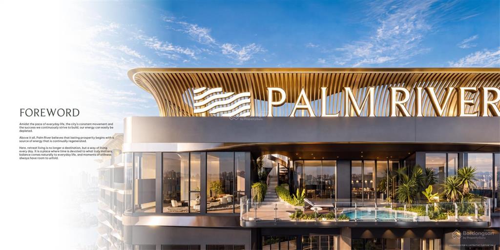 Penthouse palm river  trần cao 7,2m  hồ bơi riêng ở tầng thượng  giá từ 60 tỷ
