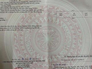 Bán 162m có 40 m thô cư đất ở đô thị xã xuân mai giá 4 ty2