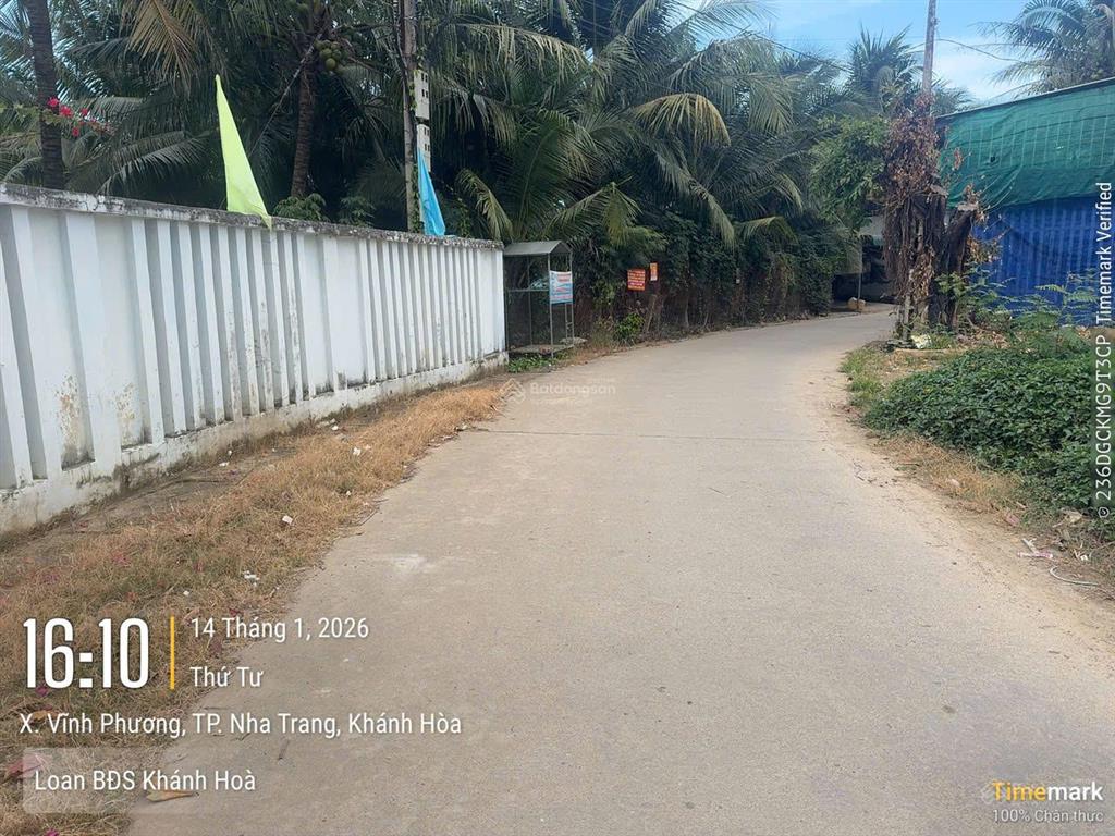 Chủ cần bán lô đất mặt tiền thôn đắc lộc 2, bắc nha trang, đường ht 8m, kdc hiện hữu, giá 1,25 tỷ