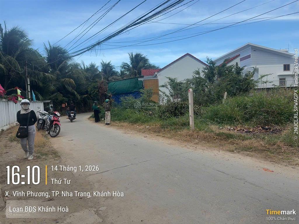 Chủ cần bán lô đất mặt tiền thôn đắc lộc 2, bắc nha trang, đường ht 8m, kdc hiện hữu, giá 1,25 tỷ