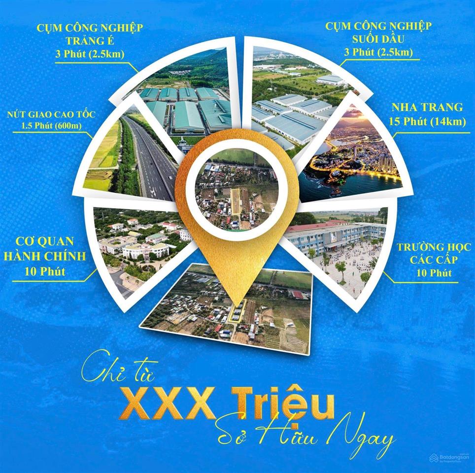 Đất ven nha trang giá rẻ. đất thổ cư, đầu tư an toàn, xây nhà vườn. chỉ hơn 1 tỷ  150m2
