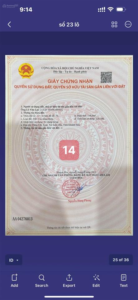 Đất ven nha trang giá rẻ. đất thổ cư, đầu tư an toàn, xây nhà vườn. chỉ hơn 1 tỷ  150m2
