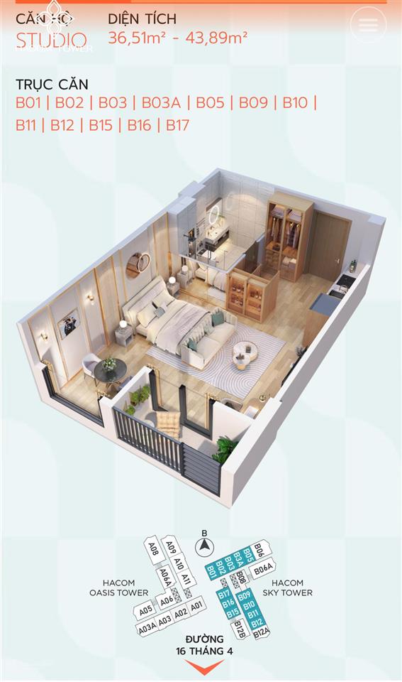 Hacom tower căn hộ tttp view biển hạng sang đầu tiên tại ninh thuận giá ưu đãi f0   0839 916 ***