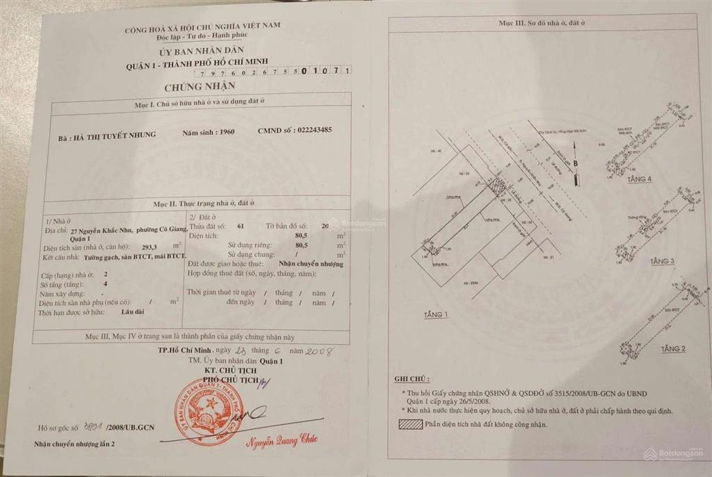 Bán nhà mặt tiền nguyễn khắc nhu, quận 1  đất 339m², khu trung tâm, phù hợp xây cao ốc