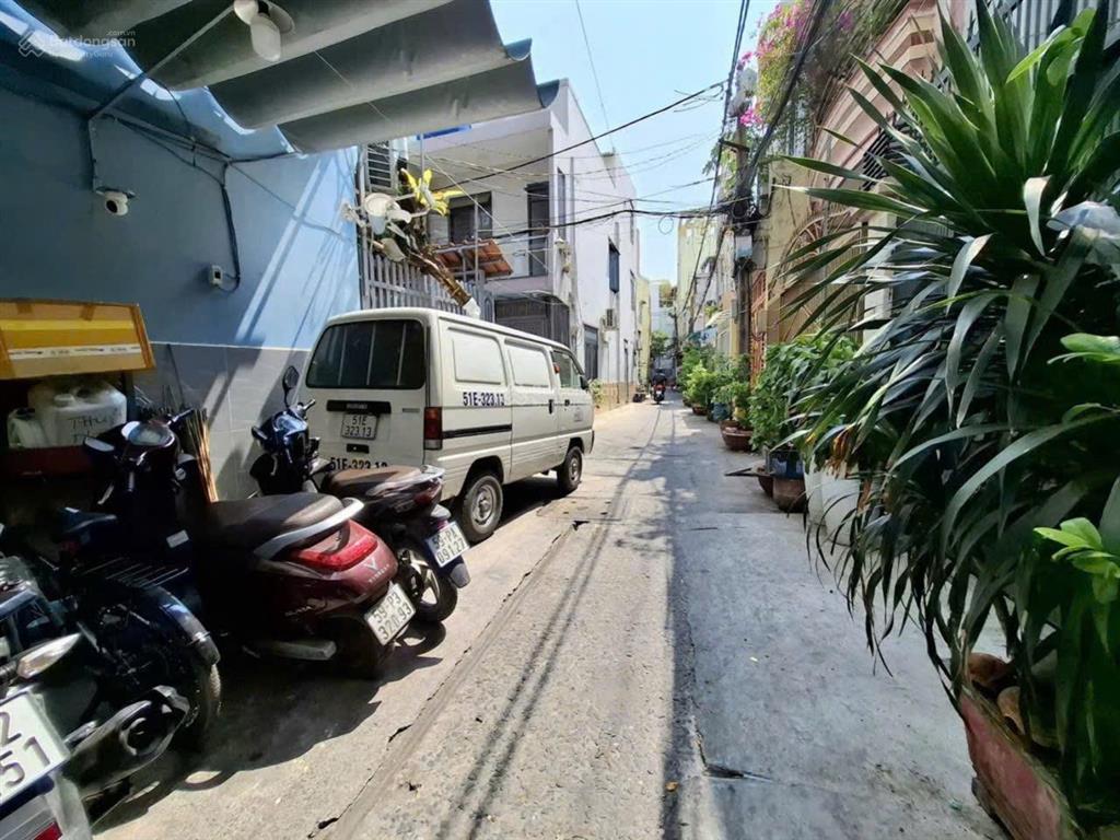 Nhà đẹp hẻm xe hơi xe vf3 vào tới nhà4 tầng