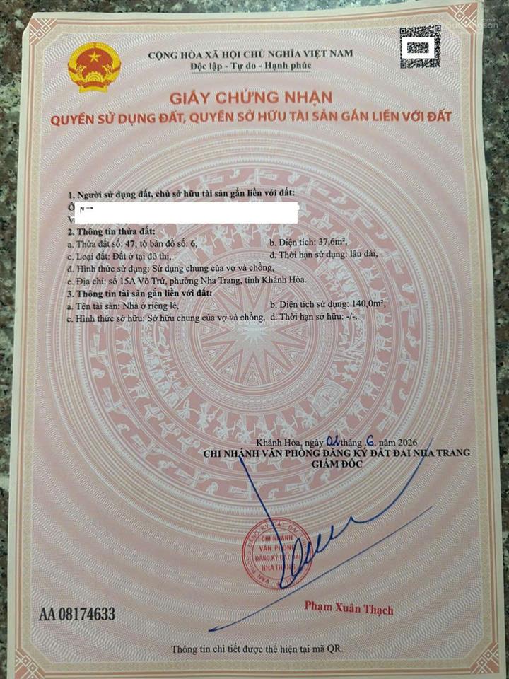 Mặt tiền võ trứ gần chợ xóm mới nhà 4 tầng hoàn công tầng trệt kinh doanh 9,79 tỷ