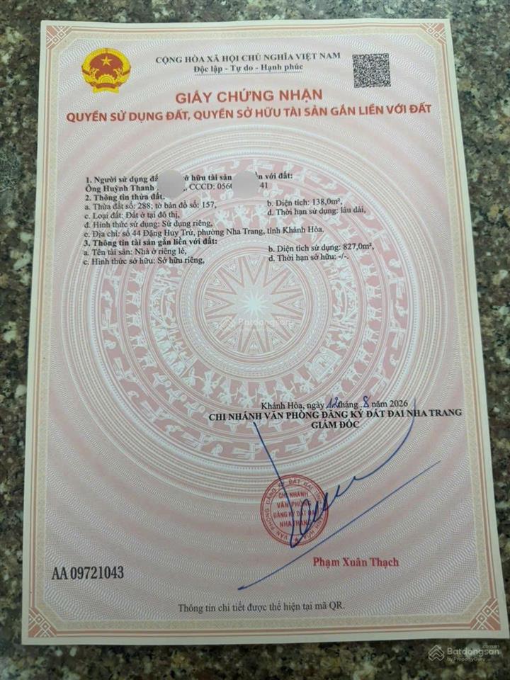 Bán tòa nhà sản phẩm triệu đô dòng tiền khai thác sẵn nha trang 1 hầm 6 tầng hđ thuê 135tr/tháng.