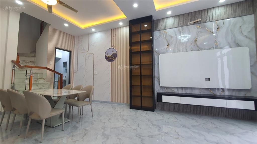 Nhà mới đẹp, 3t, ngang 5.1 m, 4 pn, hẻm ba gác, giá cực tốt