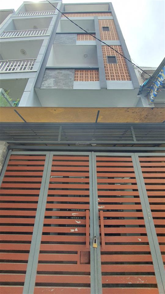 Nhà 5t, dt 39 m2, ngang 4 m, hẻm xe hơi thông, giá tốt